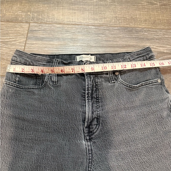 GUC Madewell The Perfect Vintage Straight Crop Jean Washed Black Size: 29 Petite - Picture 5 of 11